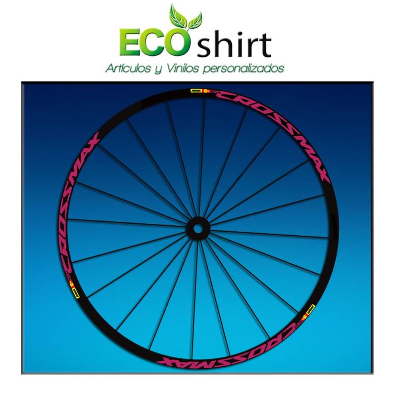 Ecoshirt SD-B0QQ-ILCK Aufkleber Felge Rim Mavic Crossmax SL Pro 27,5" Am50 MTB Downhill, Rosa 26 Zoll von Ecoshirt