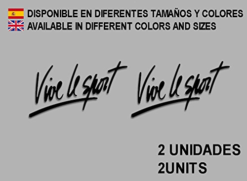 Ecoshirt Vive Le Sport Aufkleber F73 Vinyl Adesivi Decal Aufkleber von Ecoshirt
