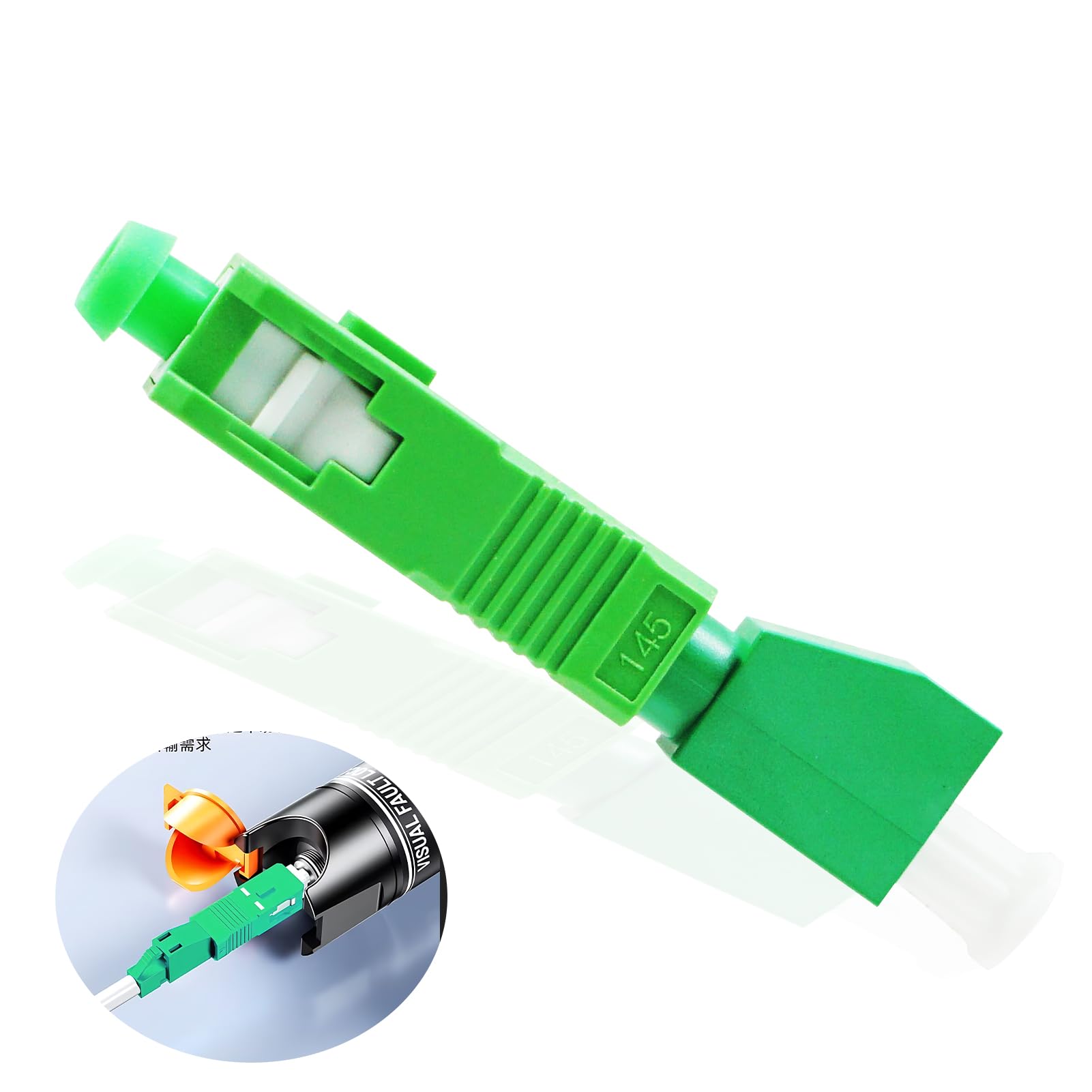 Glasfaser Adapter LC/APC auf SC/APC, Glasfaser Kupplung Singlemode Simplex 9/125µm, Hybrid Glasfaser Verlängerungskabel Konverter für Zuverlässige Schnittstellenkonvertierung, OTDR, VFL etc. Glasfaser Adapter LC/APC auf SC/APC, Glasfaser Kupplung Singlemode Simplex 9/125µm, Hybrid Glasfaser Verlängerungskabel Konverter für Zuverlässige Schnittstellenkonvertierung, OTDR, VFL etc. von Eddrfy
