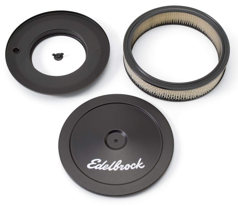 Edelbrock 1203 Pro-Flo Luftreiniger, rund, 25,4 cm, mit 5,1 cm Papierelement, Schwarz Edelbrock 1203 Pro-Flo Luftreiniger, rund, 25,4 cm, mit 5,1 cm Papierelement, Schwarz von Edelbrock