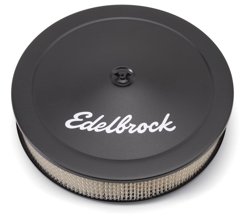 Edelbrock 1223 pro-flo schwarz Finish 7,6 cm rund Air Filter Element mit 35,6 cm Durchmesser von Edelbrock