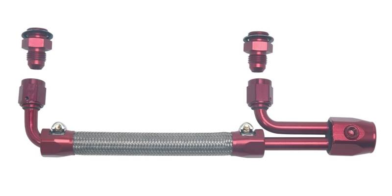 Edelbrock 8088 King Demon Kraftstoffleitungs-Kit aus geflochtenem Edelstahl von Edelbrock