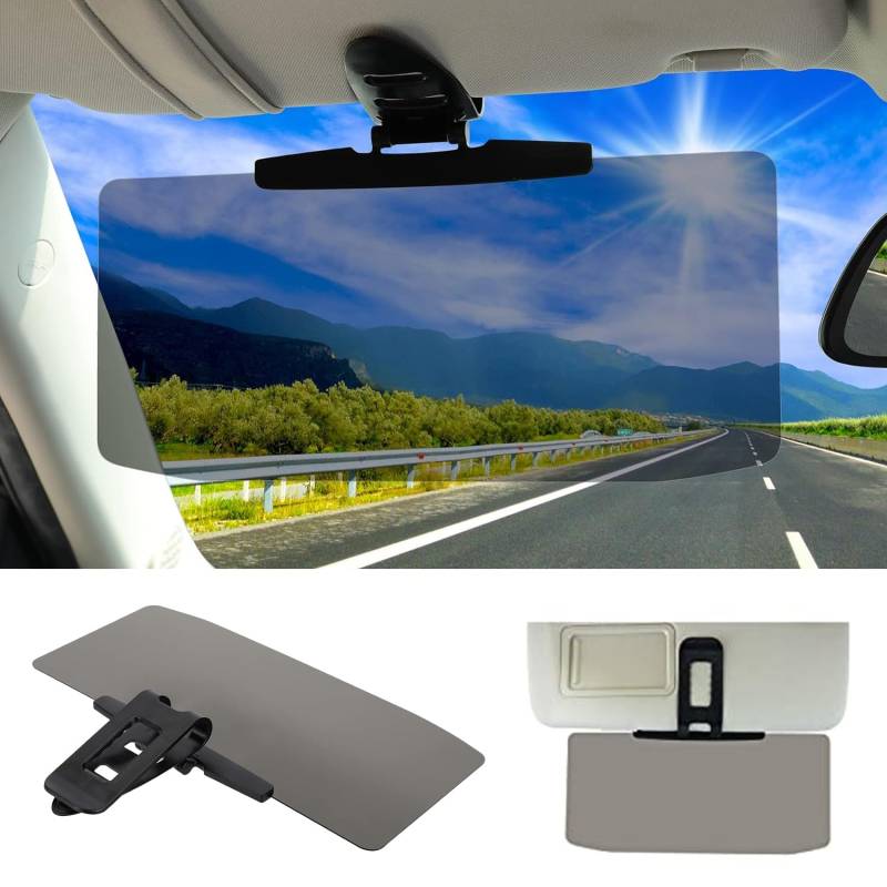 Sonnenblenden-Verlängerung für Auto, Auto Sonnenblenden-Verlängerung, blendfreie Sonnenblende-Verlängerung für Autos, Vordersitzfahrer oder Beifahrer (1 Stück) von Edencomer