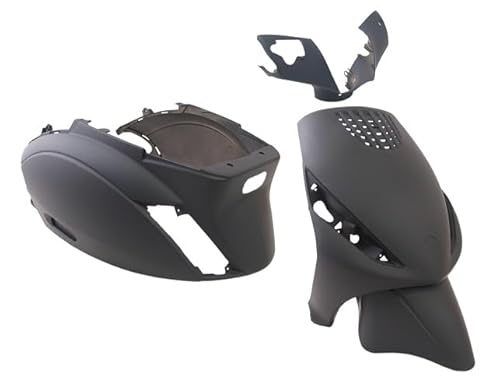 Verkleidungsset Piaggio Zip, Zip2000 2T/4T 4-teilig Mattschwarz von Edge