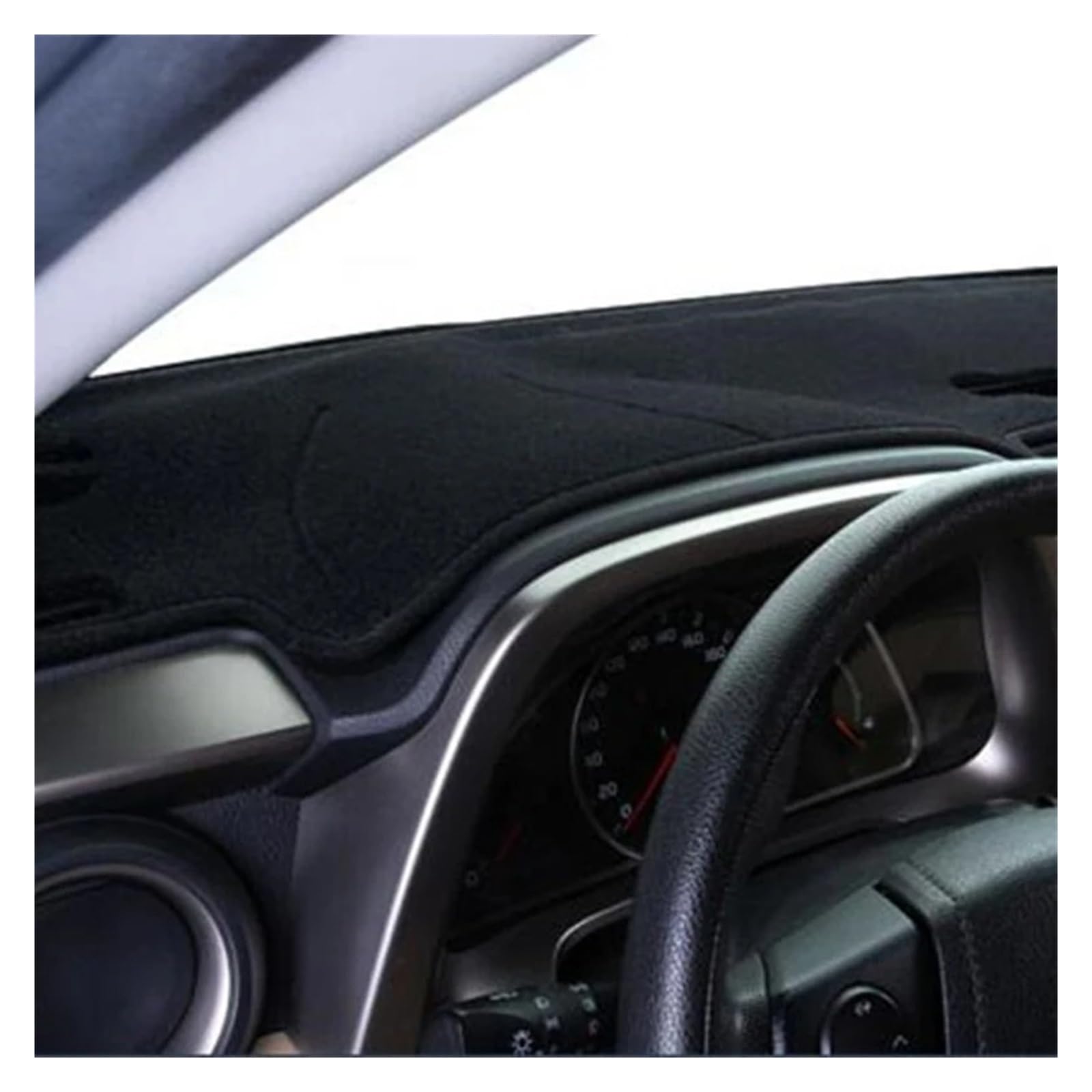 Auto Armaturenbrett Abdeckmatte Für VW Für Beetle Für A4 1998-2010 LHD Auto Dashboard Abdeckung Dash Matte Non-Slip Sonnenschutz Pad Teppich(Black) von Eejghfwq
