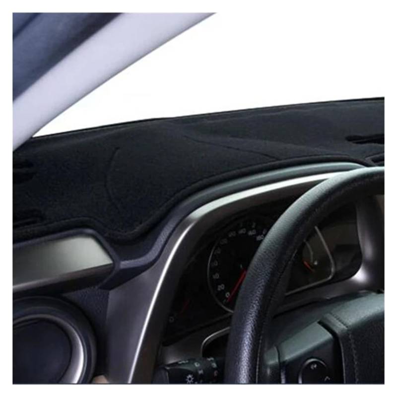Auto Armaturenbrett Abdeckmatte Für VW Für Beetle Für A4 1998-2010 LHD Auto Dashboard Abdeckung Dash Matte Non-Slip Sonnenschutz Pad Teppich(Black) von Eejghfwq