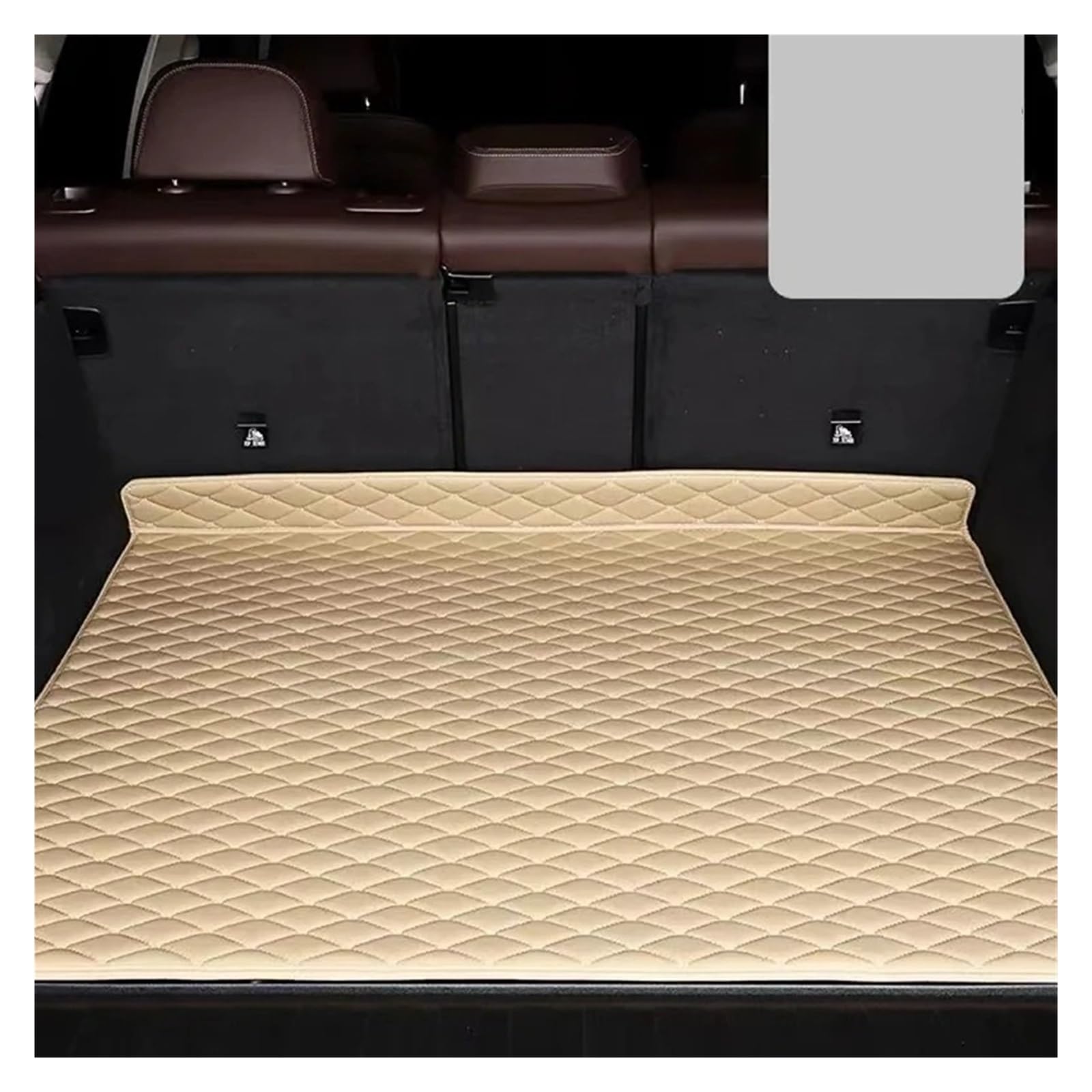Kofferraumwanne Cargo Für Cadillac Für Escalade Für K2XL 2015 2016 2017 2018 2019 2020 Kofferraummatten Auto Cargo Liner Pads Kofferraumteppich Kofferraumschutzmatte(Beige) von Eejghfwq