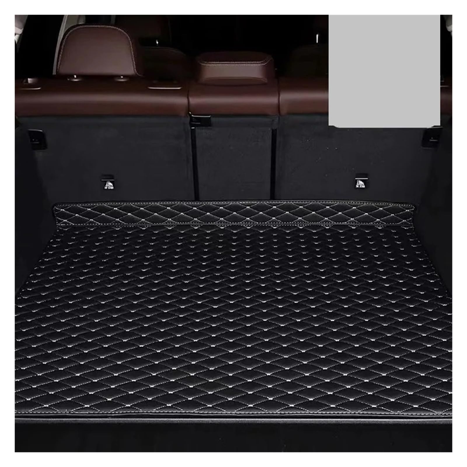 Kofferraumwanne Cargo Für Cadillac Für Escalade Für K2XL 2015 2016 2017 2018 2019 2020 Kofferraummatten Auto Cargo Liner Pads Kofferraumteppich Kofferraumschutzmatte(Black Gold1) von Eejghfwq