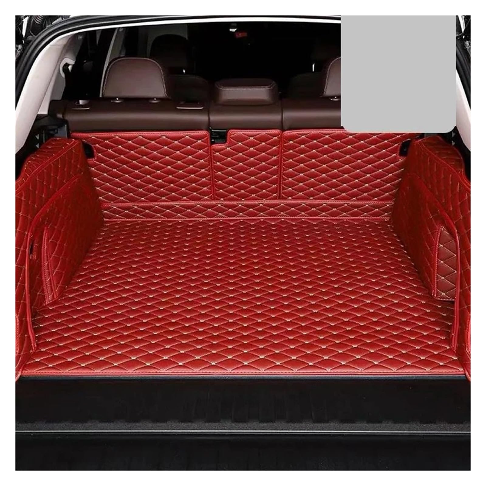 Kofferraumwanne Cargo Für Cadillac Für Escalade Für K2XL 2015 2016 2017 2018 2019 2020 Kofferraummatten Auto Cargo Liner Pads Kofferraumteppich Kofferraumschutzmatte(Claret) von Eejghfwq