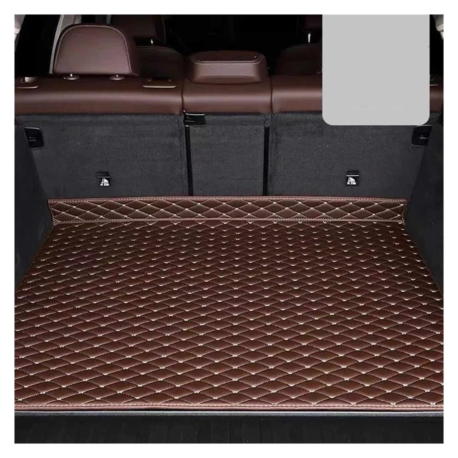 Kofferraumwanne Cargo Für Cadillac Für Escalade Für K2XL 2015 2016 2017 2018 2019 2020 Kofferraummatten Auto Cargo Liner Pads Kofferraumteppich Kofferraumschutzmatte(Coffee) von Eejghfwq