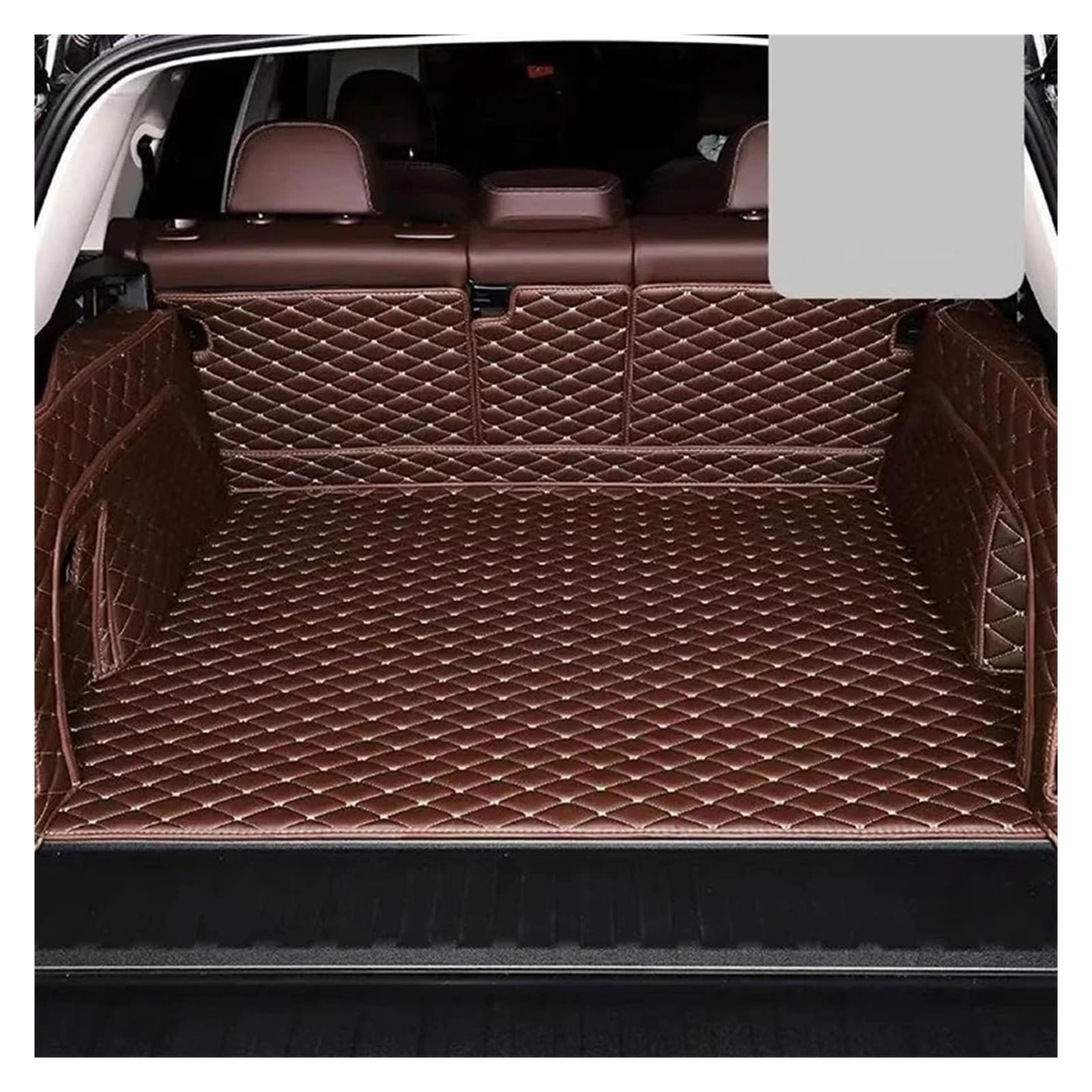 Kofferraumwanne Cargo Für Cadillac Für Escalade Für K2XL 2015 2016 2017 2018 2019 2020 Kofferraummatten Auto Cargo Liner Pads Kofferraumteppich Kofferraumschutzmatte(Coffee1) von Eejghfwq