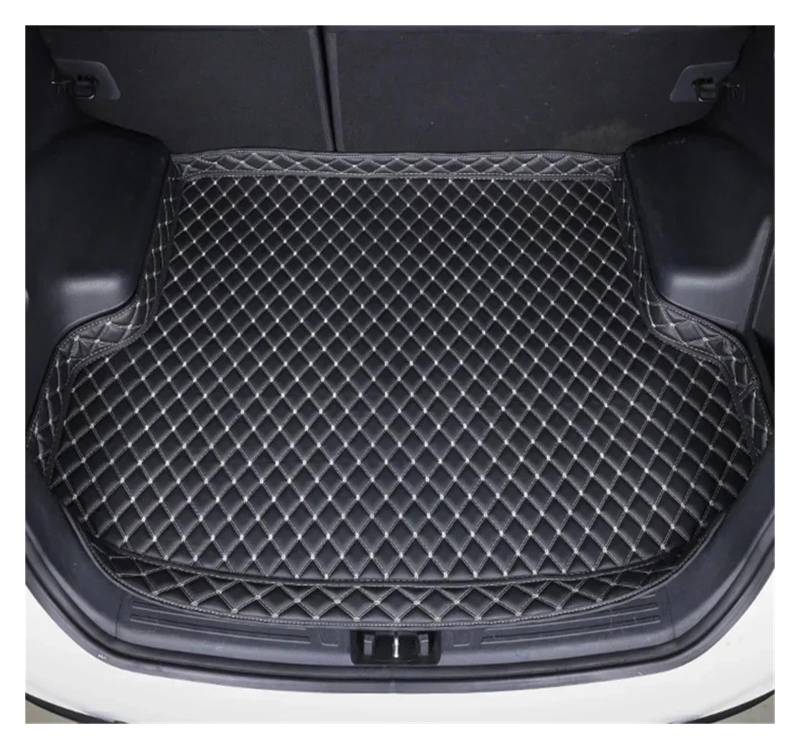 Kofferraumwanne Cargo Für Ford Für Mustang Für Mach-E 2021-2025 Vordere Kofferraummatte Vordere Vollpolster-Laderaumabdeckung Anti-Schmutz-Pad Autozubehör Kofferraumschutzmatte(Main Pad Black Beige) von Eejghfwq