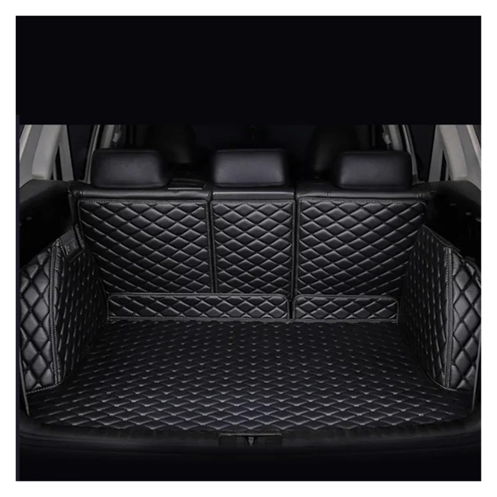 Kofferraumwanne Cargo Für Jeep Für Compass MK49 2007-2016 Kofferraummatte Schmutzabweisend Vollständig Umgebene Kofferraummatte Laderaumwanne Autozubehör Kofferraumschutzmatte(Black Black11) von Eejghfwq