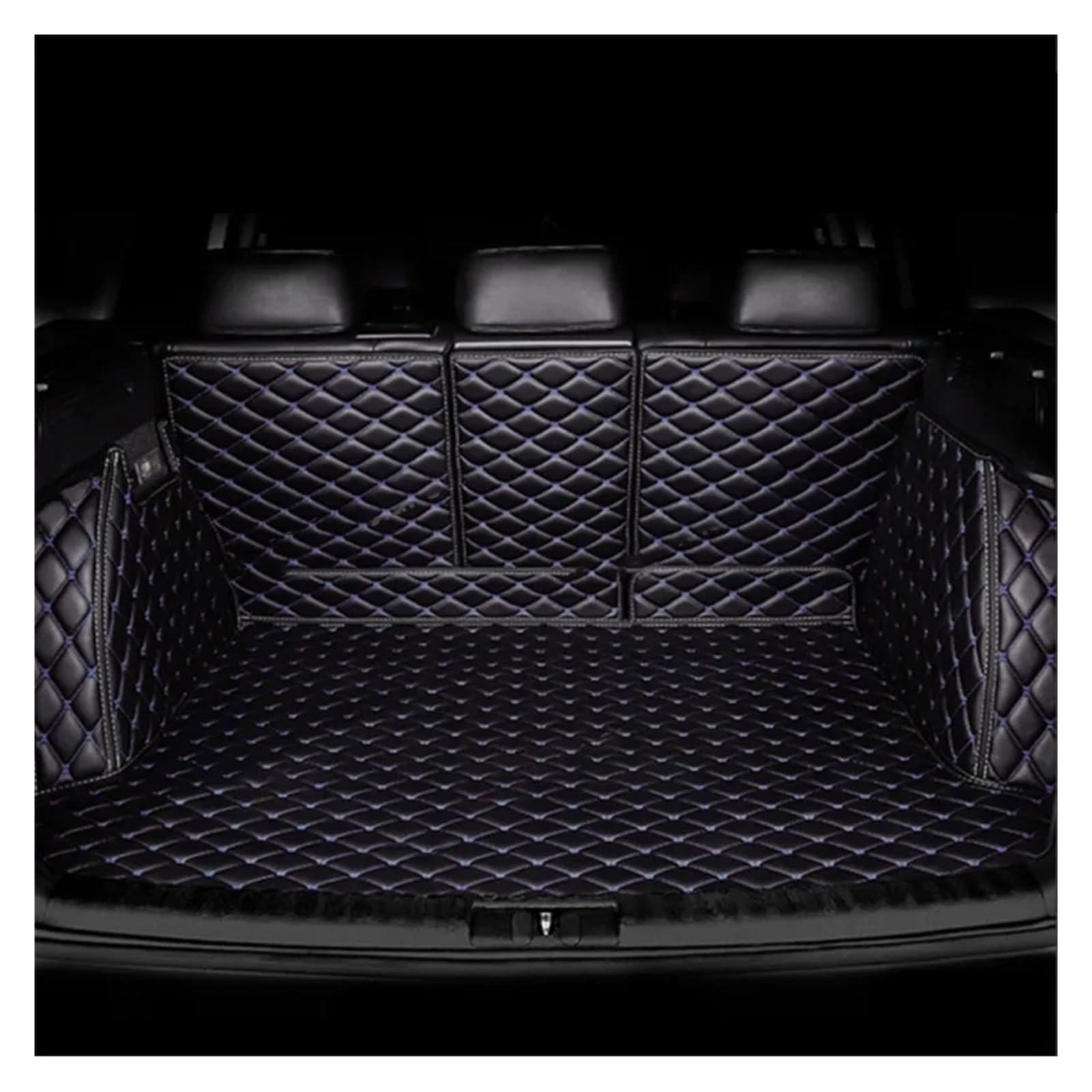 Kofferraumwanne Cargo Für Jeep Für Compass MK49 2007-2016 Kofferraummatte Schmutzabweisend Vollständig Umgebene Kofferraummatte Laderaumwanne Autozubehör Kofferraumschutzmatte(Black Blue1) von Eejghfwq