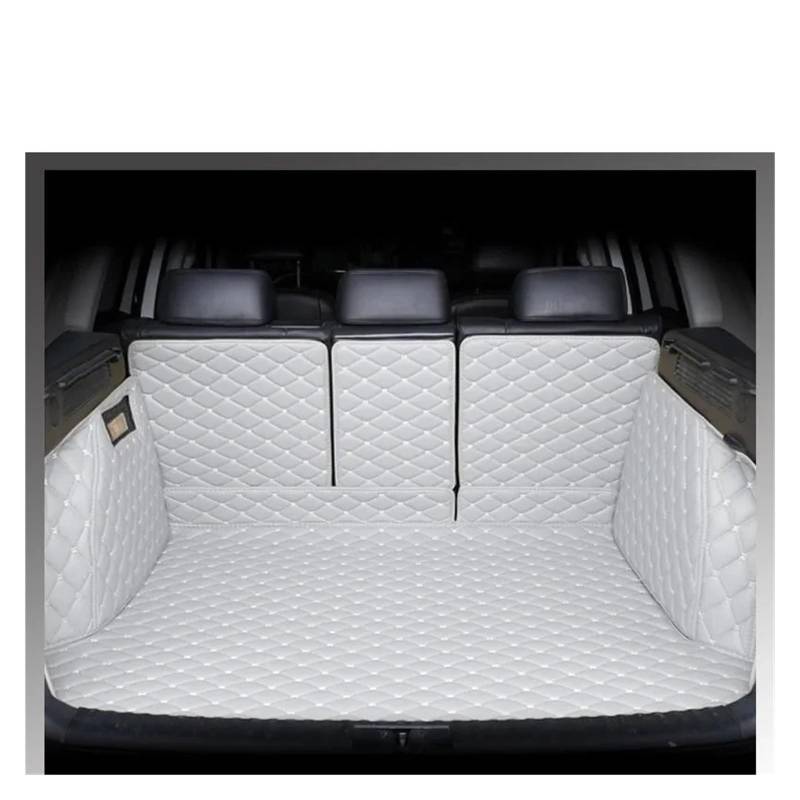 Kofferraumwanne Cargo Für Jeep Für Grand Für Cherokee 2011-2017 Auto-Kofferraum-Laderaum-Liner-Abdeckungsmatte Zubehör Anti-Schmutz-Leder-Teppich-Schutzpolster Kofferraumschutzmatte(Grey) von Eejghfwq
