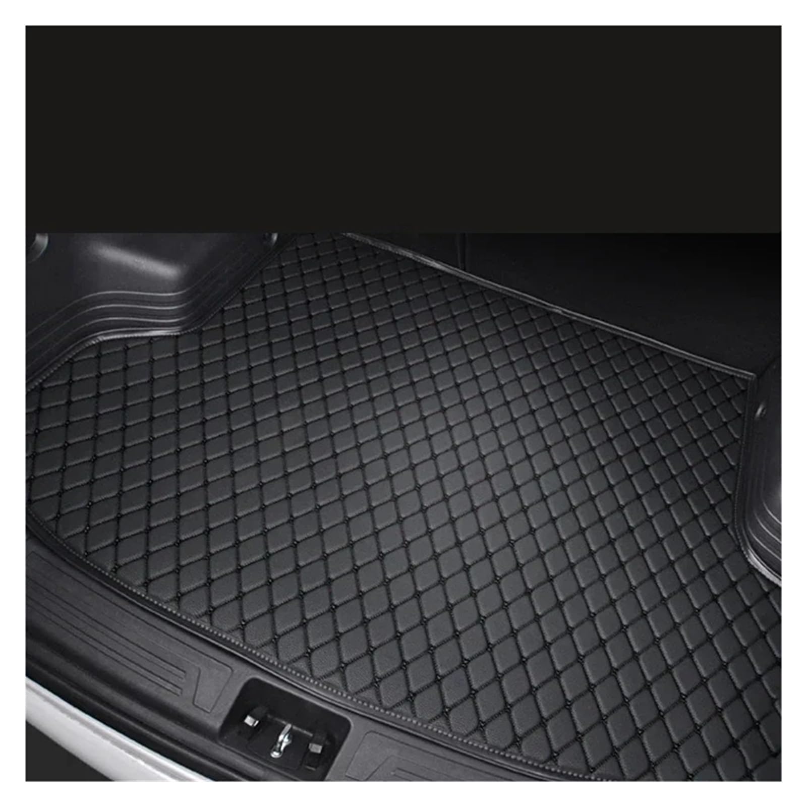 Kofferraumwanne Cargo Für Mazda Für CX-9 CX9 2015 2014 2013 2012 2011 2010 2009 2008 2007 Kofferraummatten Fahrzeuge Cargo-Liner Teppiche Zubehör Kofferraumschutzmatte(Black with Black) von Eejghfwq