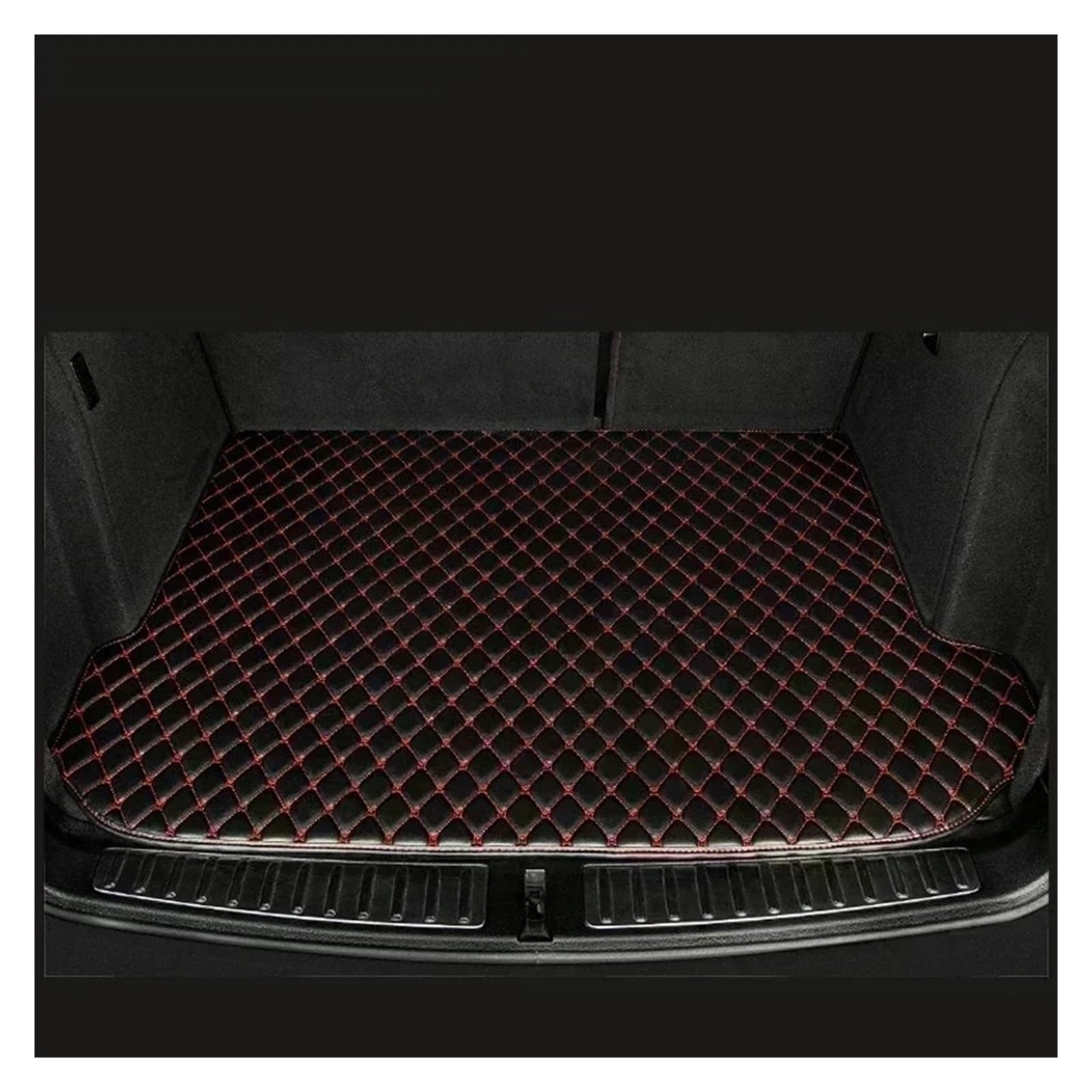 Kofferraumwanne Cargo Für Mazda Für CX-9 CX9 2015 2014 2013 2012 2011 2010 2009 2008 2007 Kofferraummatten Fahrzeuge Cargo-Liner Teppiche Zubehör Kofferraumschutzmatte(Black with Red) von Eejghfwq