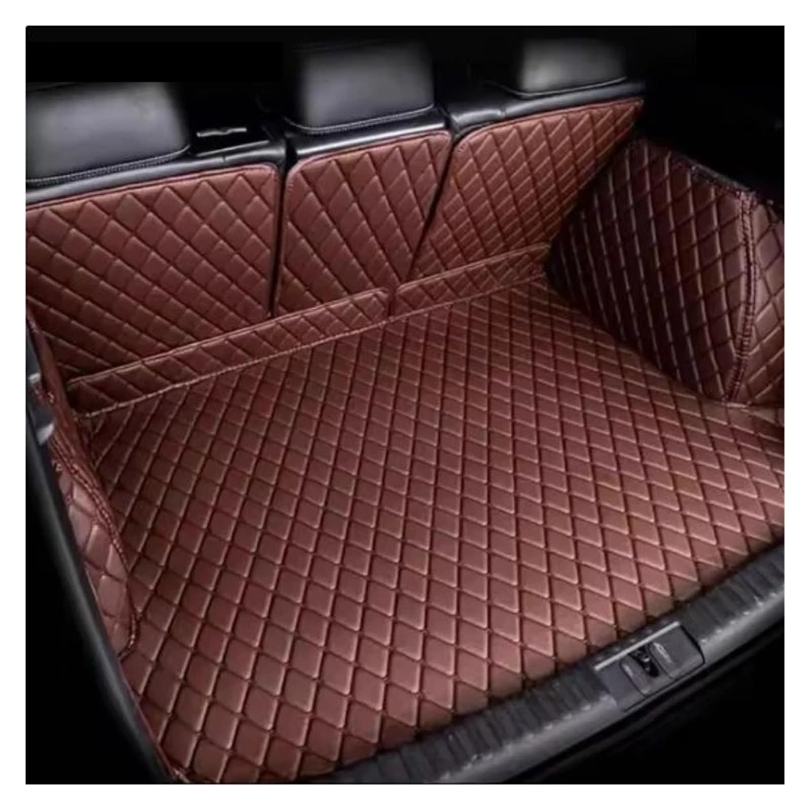 Kofferraumwanne Cargo Für Mitsubishi Für ASX Für RVR Für Pajero Für Sport 2019–2022 Vollständige Abdeckung Individuelle Kofferraummatten Auto-Innenausstattung Kofferraumschutzmatte(Coffee) von Eejghfwq