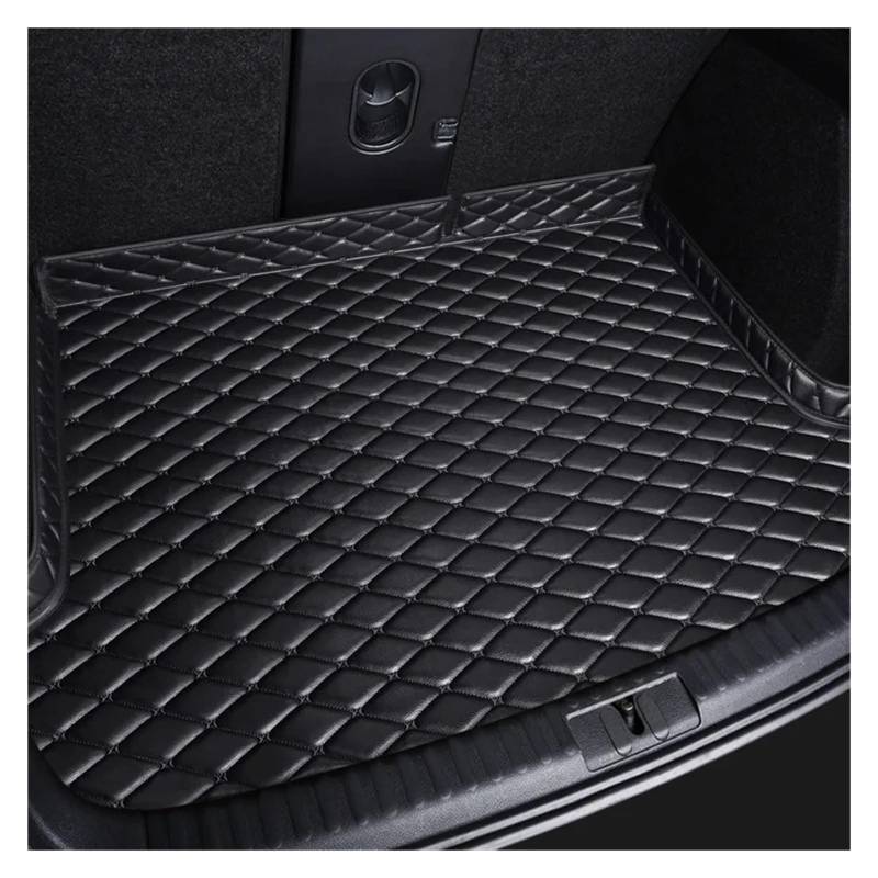 Kofferraumwanne Cargo Für Peugeot 3008 2014 2015 2016 2017 PU Leder Auto Kofferraum Matten Innen Details Auto Zubehör Teppich Kofferraumschutzmatte(Black) von Eejghfwq