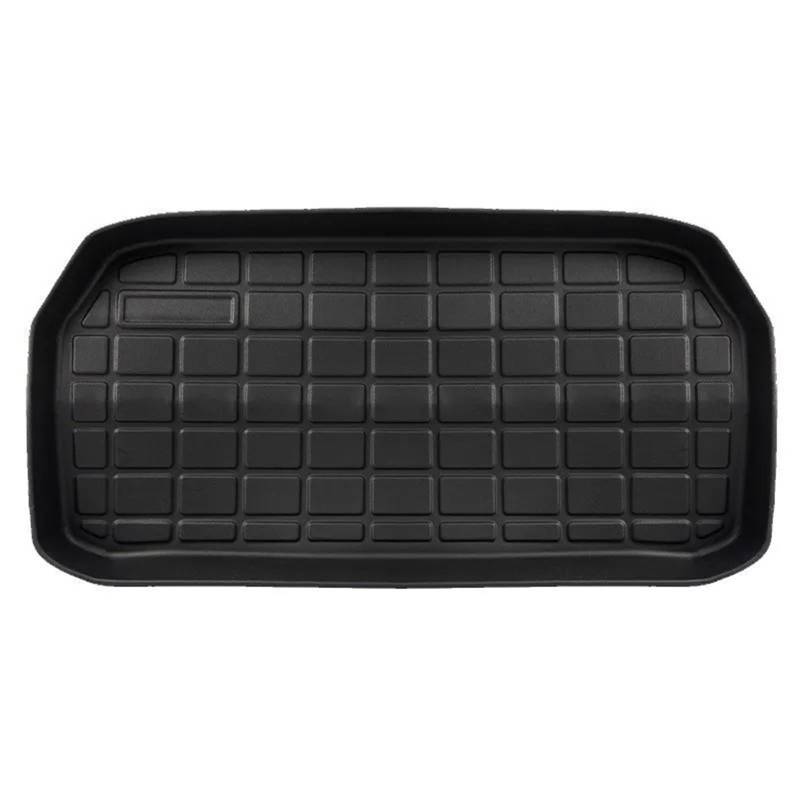 Kofferraumwanne Cargo Für Tesla Für Modell 3 Y 2017-2023 Vorne Hinten Matte TPE Cargo Pad Zubehör 3D wasserdichte Tablett Lagerung Pads Matten Kofferraumschutzmatte(Y Front Mat) von Eejghfwq