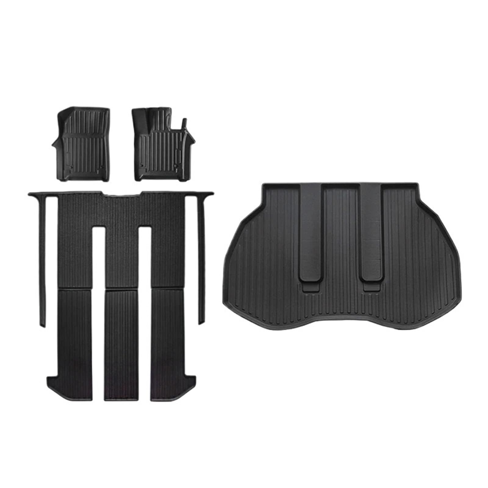 Kofferraumwanne Cargo Für Toyota Für Alphard 30 40 Serie Auto-Innenausstattung Bodenmatte RHD Robuste Kofferraummatte Aus TPE-Gummi Kofferraumschutzmatte(40 Seri*es 4 Pcs) von Eejghfwq
