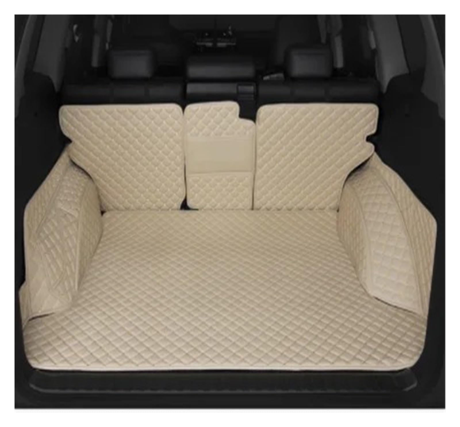 Kofferraumwanne Cargo Für Toyota Für Prado 150 2010 2011 2012 2013 2014 205 2016 2017 2018 Anti-Schmutz-Schutzschale Cargo-Liner Zubehör Kofferraumschutzmatte(Beige) von Eejghfwq