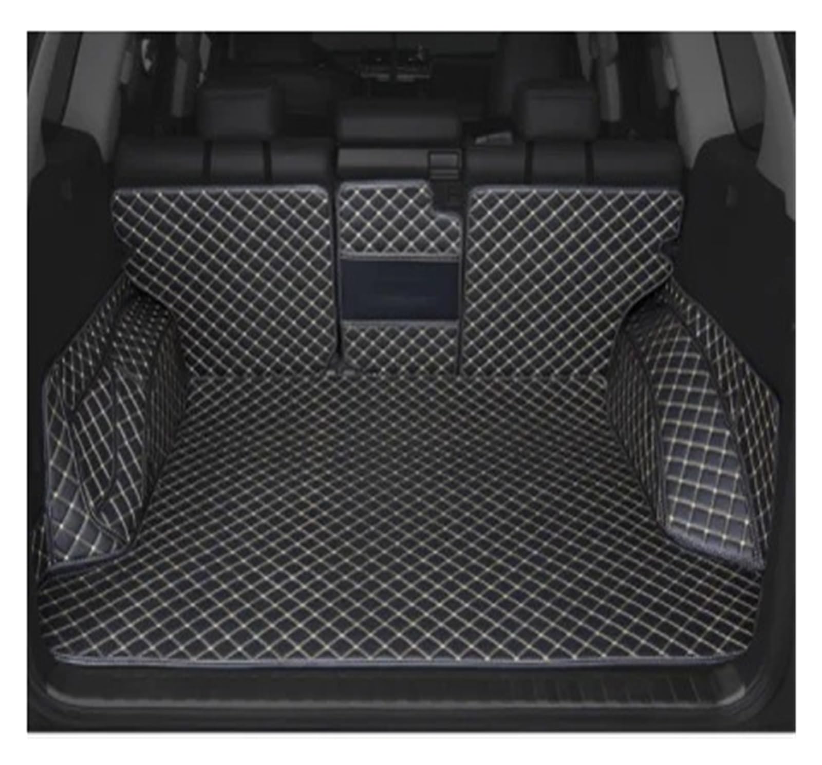 Kofferraumwanne Cargo Für Toyota Für Prado 150 2010 2011 2012 2013 2014 205 2016 2017 2018 Anti-Schmutz-Schutzschale Cargo-Liner Zubehör Kofferraumschutzmatte(Black beige1) von Eejghfwq