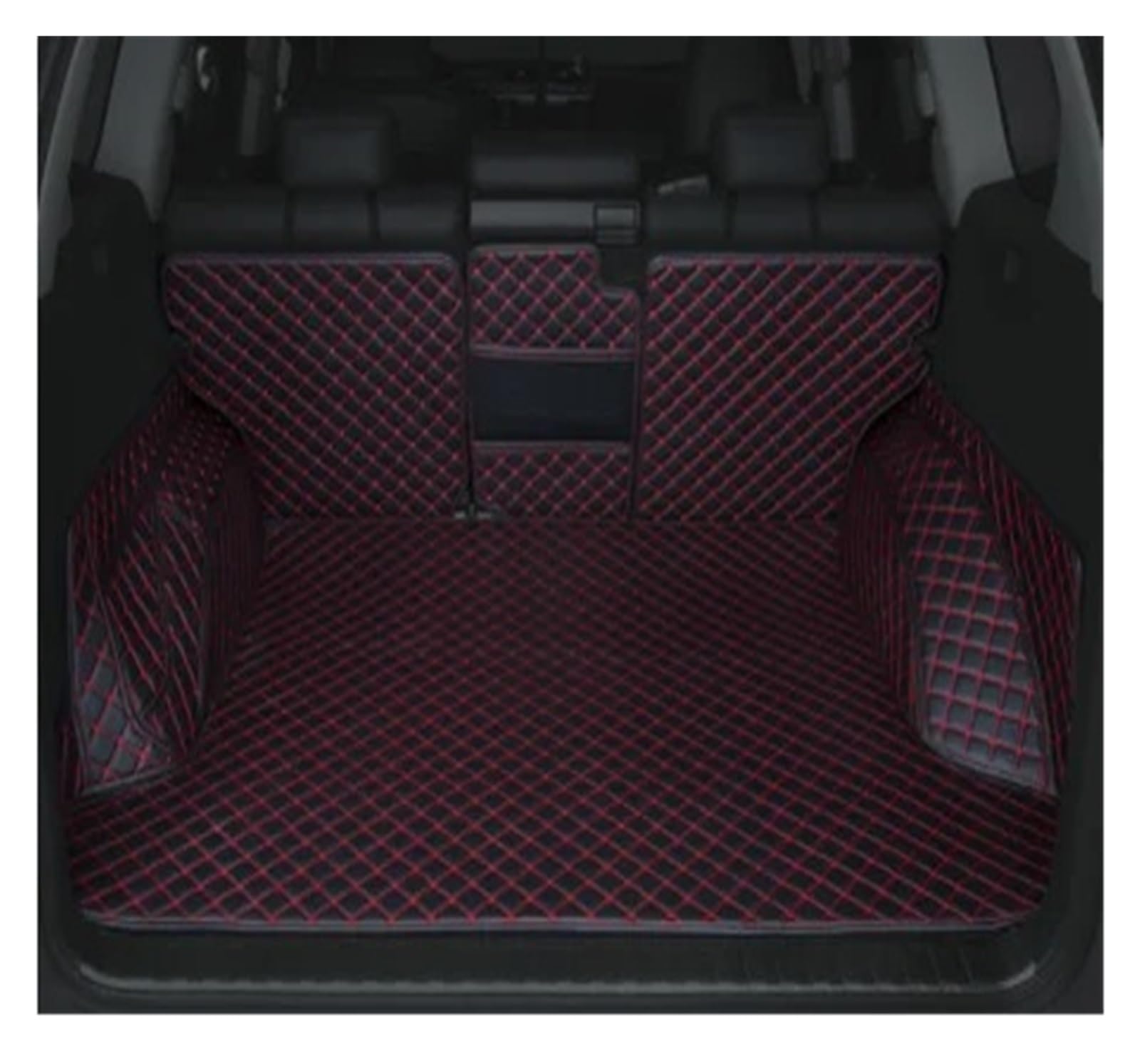 Kofferraumwanne Cargo Für Toyota Für Prado 150 2010 2011 2012 2013 2014 205 2016 2017 2018 Anti-Schmutz-Schutzschale Cargo-Liner Zubehör Kofferraumschutzmatte(Black red1) von Eejghfwq