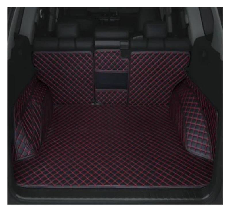Kofferraumwanne Cargo Für Toyota Für Prado 150 2010 2011 2012 2013 2014 205 2016 2017 2018 Anti-Schmutz-Schutzschale Cargo-Liner Zubehör Kofferraumschutzmatte(Black red1) von Eejghfwq