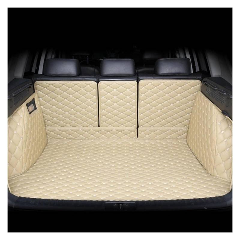 Kofferraumwanne Cargo Für Volvo S60L S80 Für S90 XC40 Für XC60 XC70 Für XC90 Für V60 V70 Für V90 V40 V50 Kofferraummatte Innenausstattung Lederzubehör Kofferraumschutzmatte(Beige) von Eejghfwq