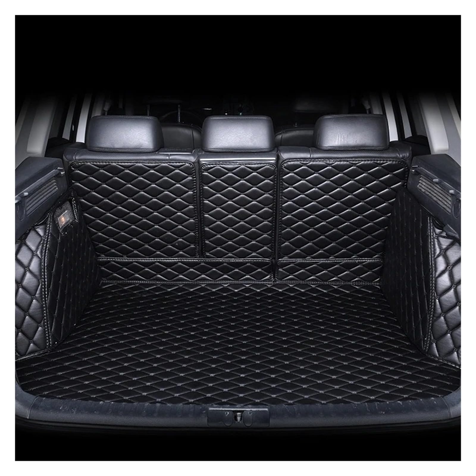 Kofferraumwanne Cargo Für Volvo S60L S80 Für S90 XC40 Für XC60 XC70 Für XC90 Für V60 V70 Für V90 V40 V50 Kofferraummatte Innenausstattung Lederzubehör Kofferraumschutzmatte(Black) von Eejghfwq