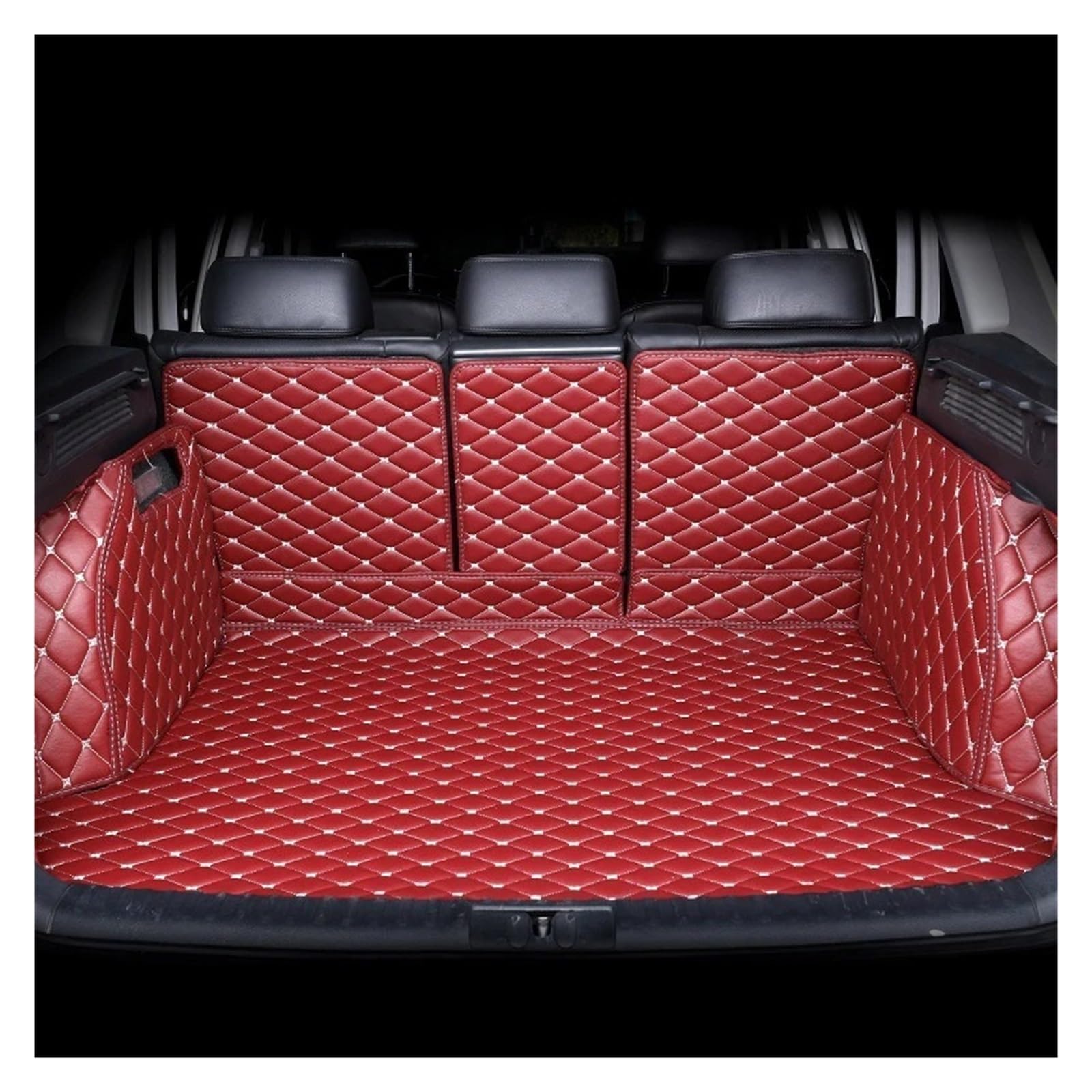 Kofferraumwanne Cargo Für Volvo S60L S80 Für S90 XC40 Für XC60 XC70 Für XC90 Für V60 V70 Für V90 V40 V50 Kofferraummatte Innenausstattung Lederzubehör Kofferraumschutzmatte(Wine red) von Eejghfwq