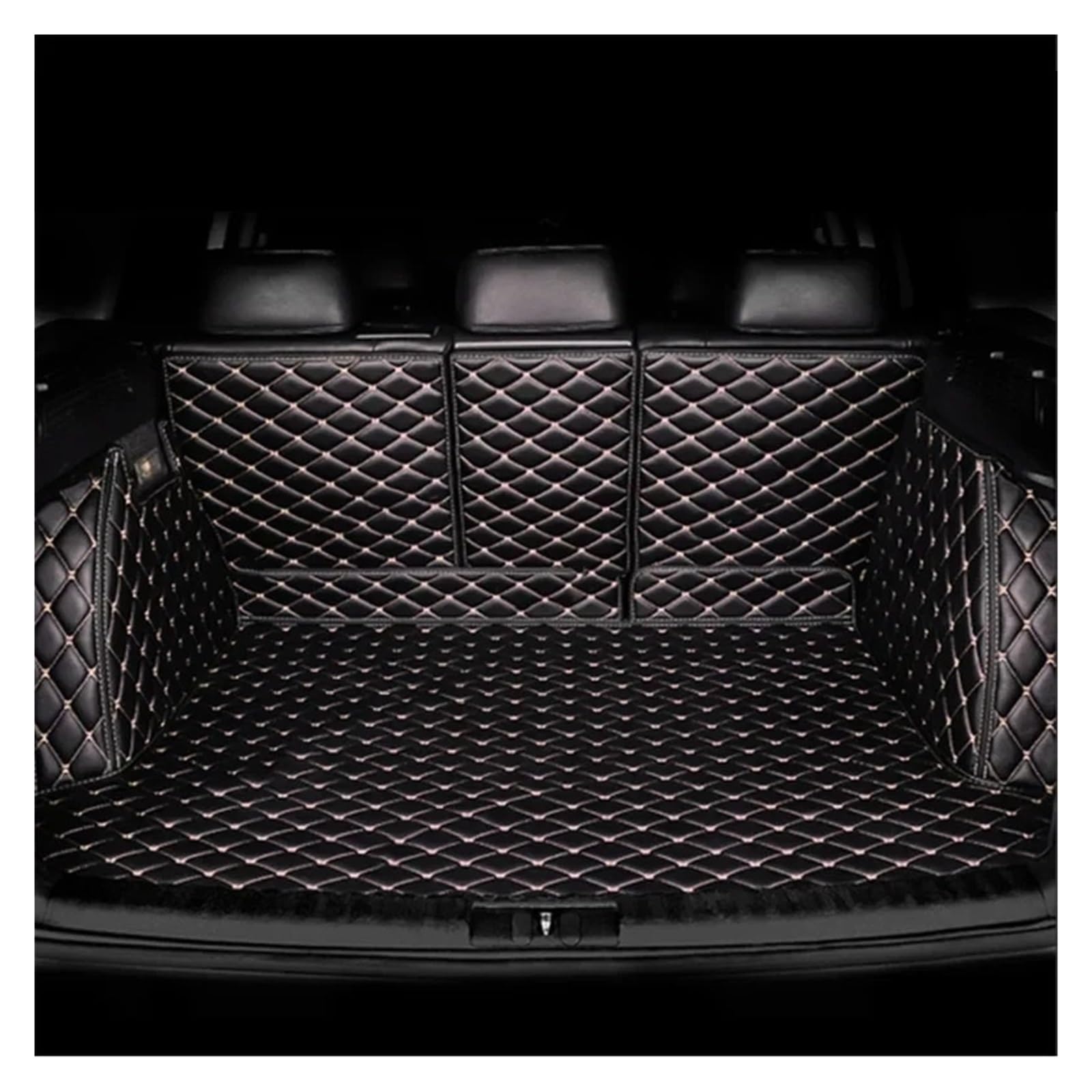 Kofferraumwanne Cargo Für X1 U11 U12 2023 2024 2025 Kofferraummatte Schmutzabweisende Vollständig Umgebene Kofferraummatte Laderaumwanne Autozubehör Kofferraumschutzmatte(Black Beige4) von Eejghfwq