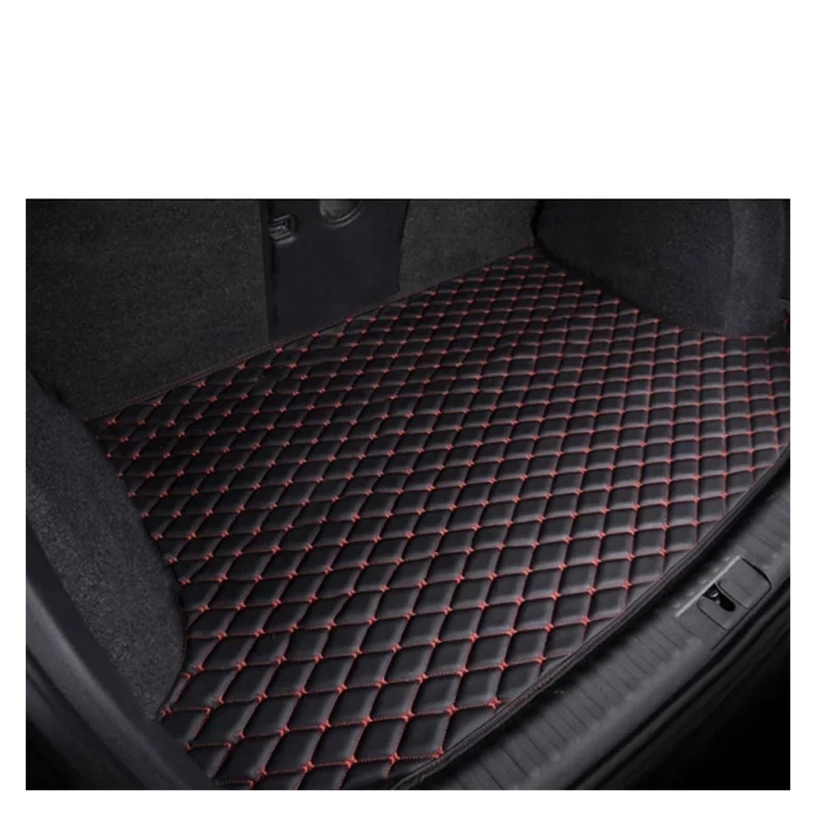 Kofferraumwanne Cargo Für X1 U11 U12 2023 2024 2025 Kofferraummatte Schmutzabweisende Vollständig Umgebene Kofferraummatte Laderaumwanne Autozubehör Kofferraumschutzmatte(Black Red) von Eejghfwq