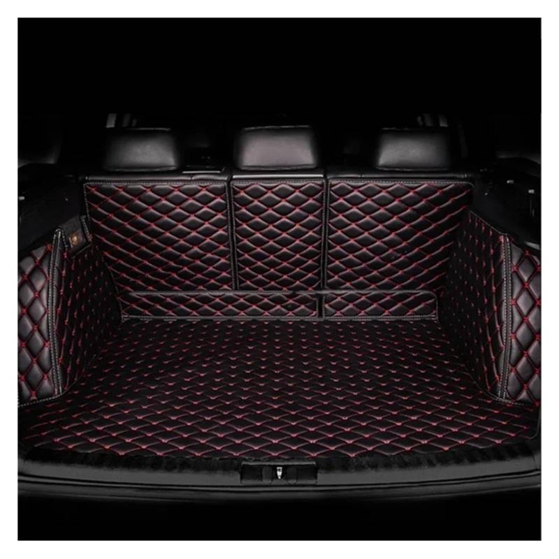 Kofferraumwanne Cargo Für X1 U11 U12 2023 2024 2025 Kofferraummatte Schmutzabweisende Vollständig Umgebene Kofferraummatte Laderaumwanne Autozubehör Kofferraumschutzmatte(Black Red2) von Eejghfwq