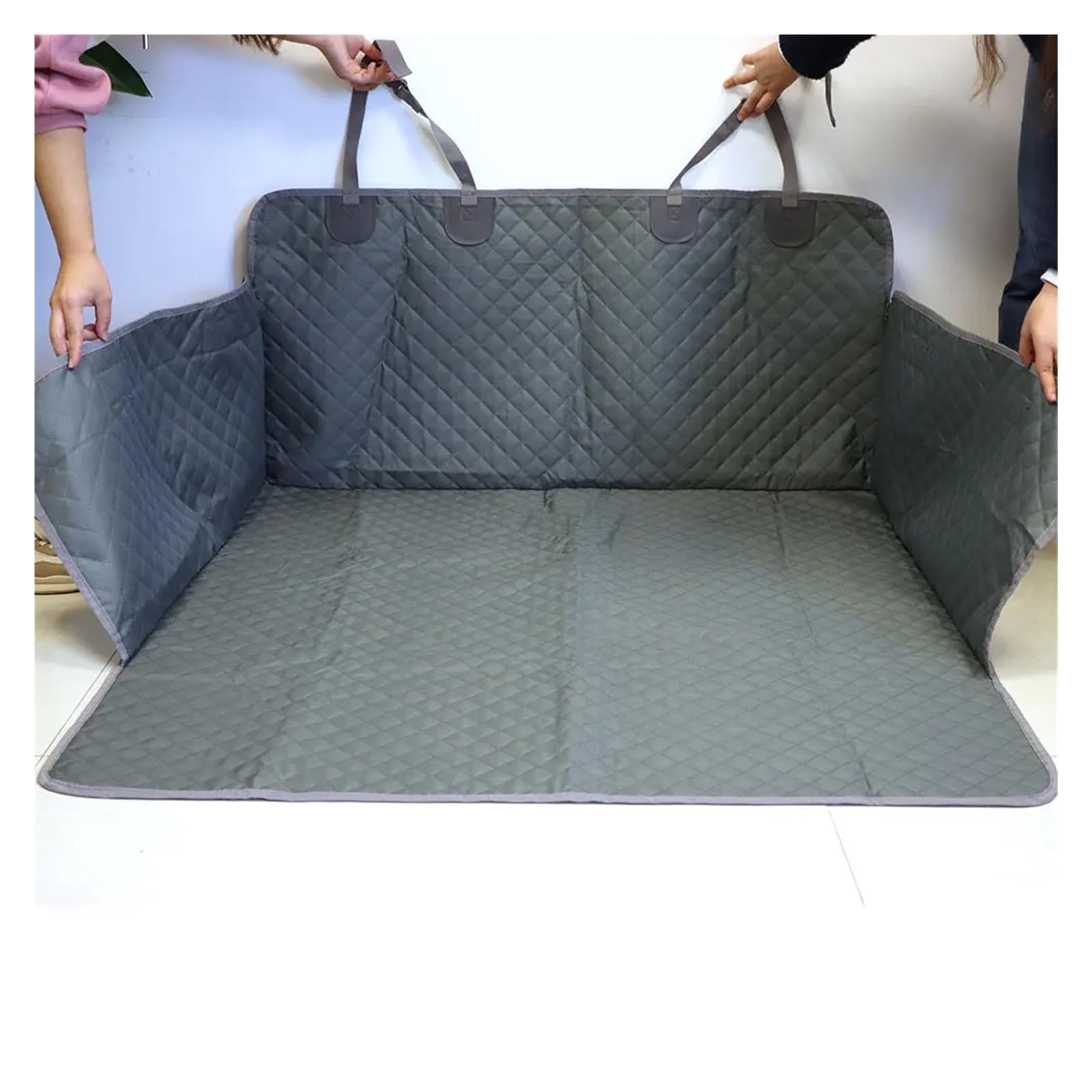 Kofferraumwanne Cargo Hund Auto Sitz Abdeckung Haustier Reise Hund Träger Auto Kofferraum Matte Wasserdicht SUV Cargo Liner Für Hunde Kofferraumschutzmatte(Gray) von Eejghfwq