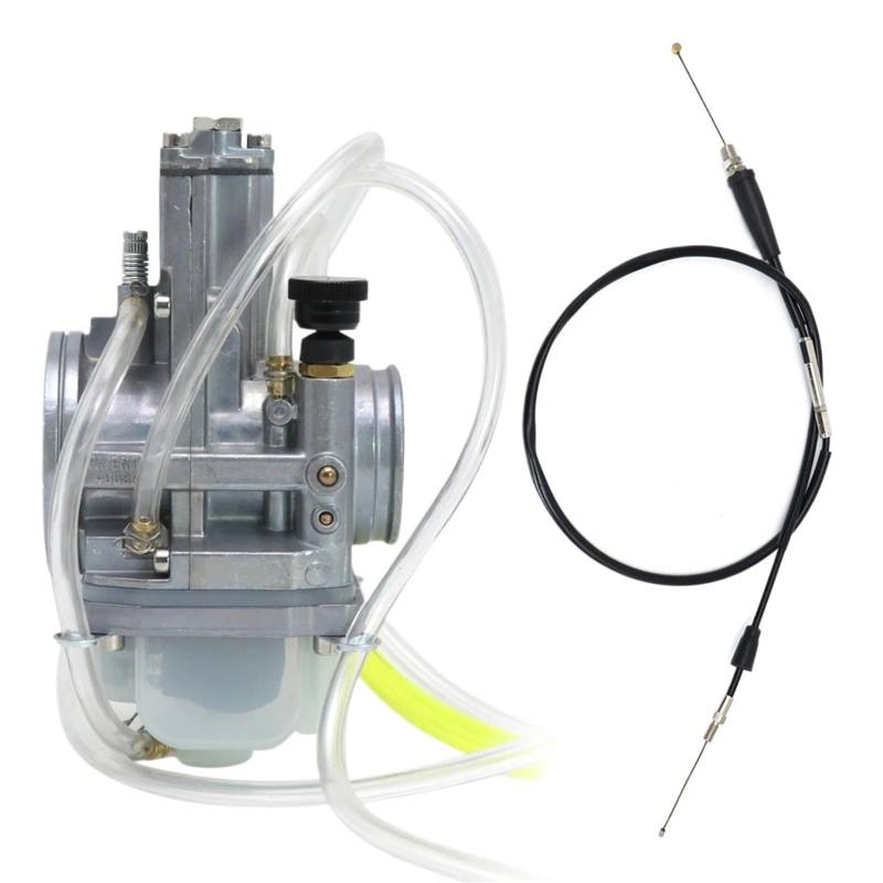 Motorrad Vergaser Für CRF250R 2002 2003 2004 2005 2006 2007 2008 2009 2-Takt-Vergaser Mit Kabel Vergaser(40mm) von Eejghfwq