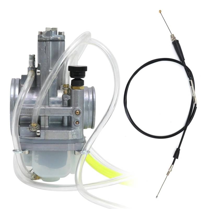 Motorrad Vergaser Für CRF250R 2002-2009 38mm 40mm Lectron Velocity Einstellbare Power Jet Vergaser Mit Kabel Vergaser Vergaser(36mm) von Eejghfwq