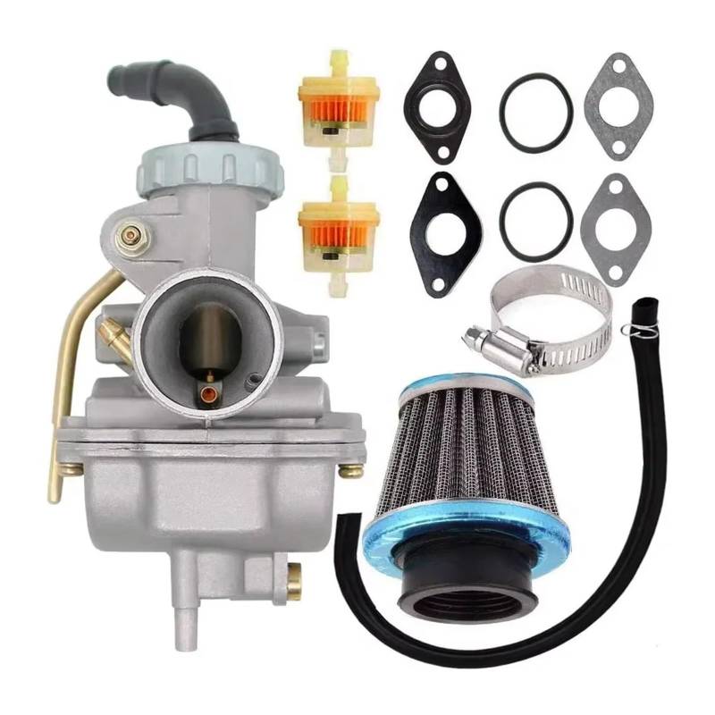 Motorrad Vergaser Für PZ20 Für 50Cc 70Cc 90Cc 110Cc 125Cc Für CRF50F Für CRF80F Für XR50R Vergaser 4 Takt Motor ATV Mit Luft Kraftstoff Filter Vergaser(20 Set) von Eejghfwq