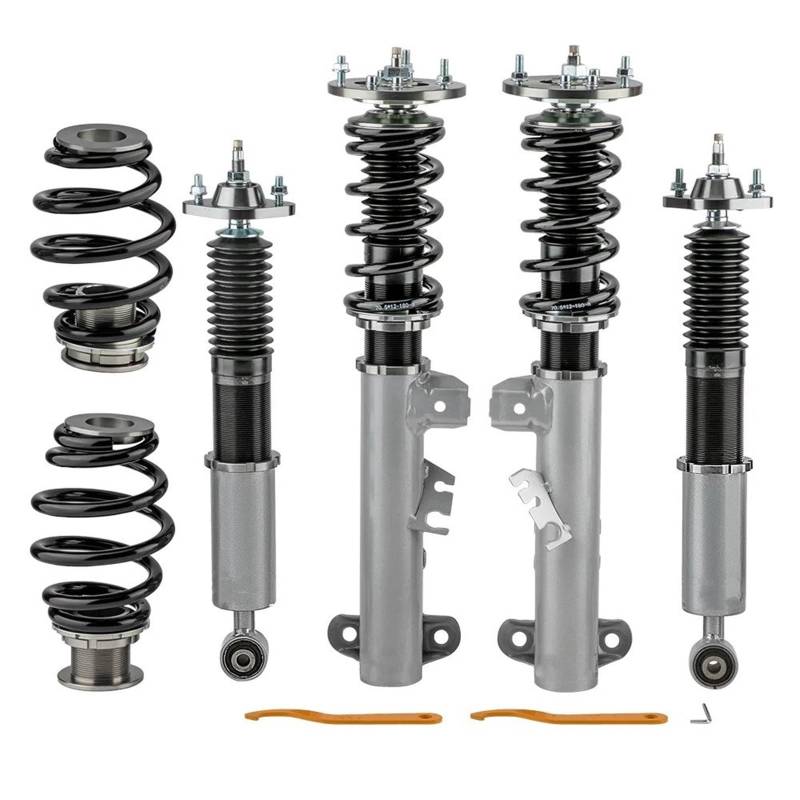 Stoßdämpfer Autos Für E36 318i 323i 325i 328i Spulenstreben Federbein 24-Wege Gewindefahrwerk Gewindefahrwerk Kit Stoßdämpferaufhängung(Grey) von Eejghfwq
