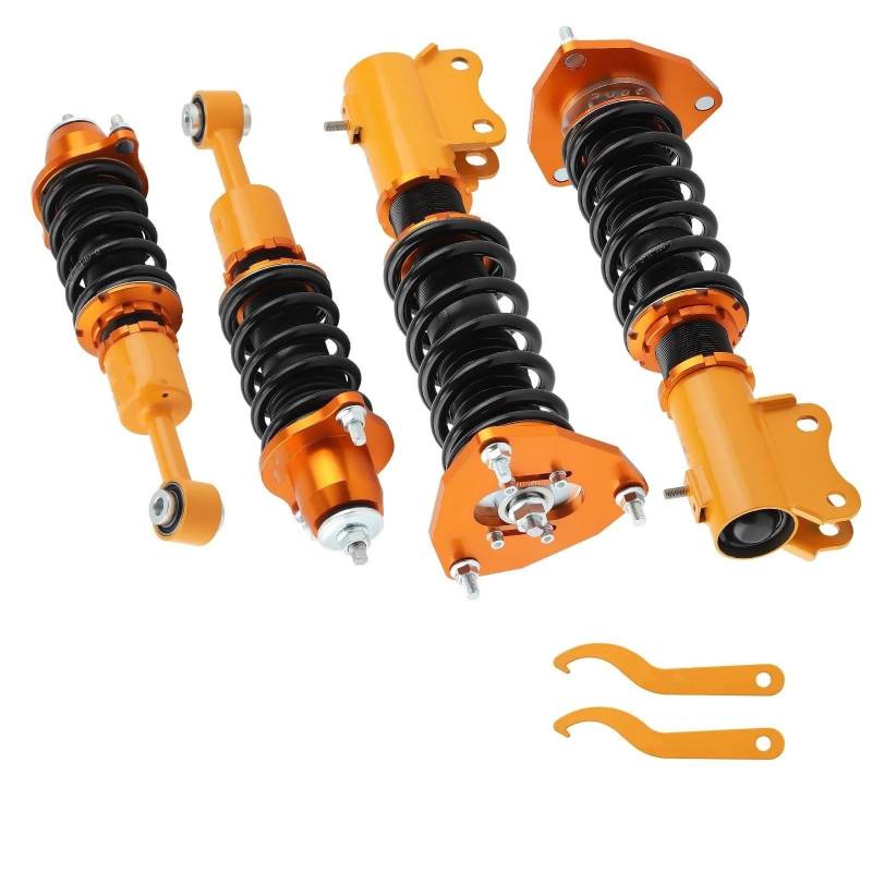 Stoßdämpfer Autos Für Mitsubishi Für Lancer CS6A /CS7A Für FWD Gewindefahrwerk Quellen Federn Streben Schocks Absorber Suspension Spule Frühling Kit Vorne + Hinten Stoßdämpferaufhängung von Eejghfwq