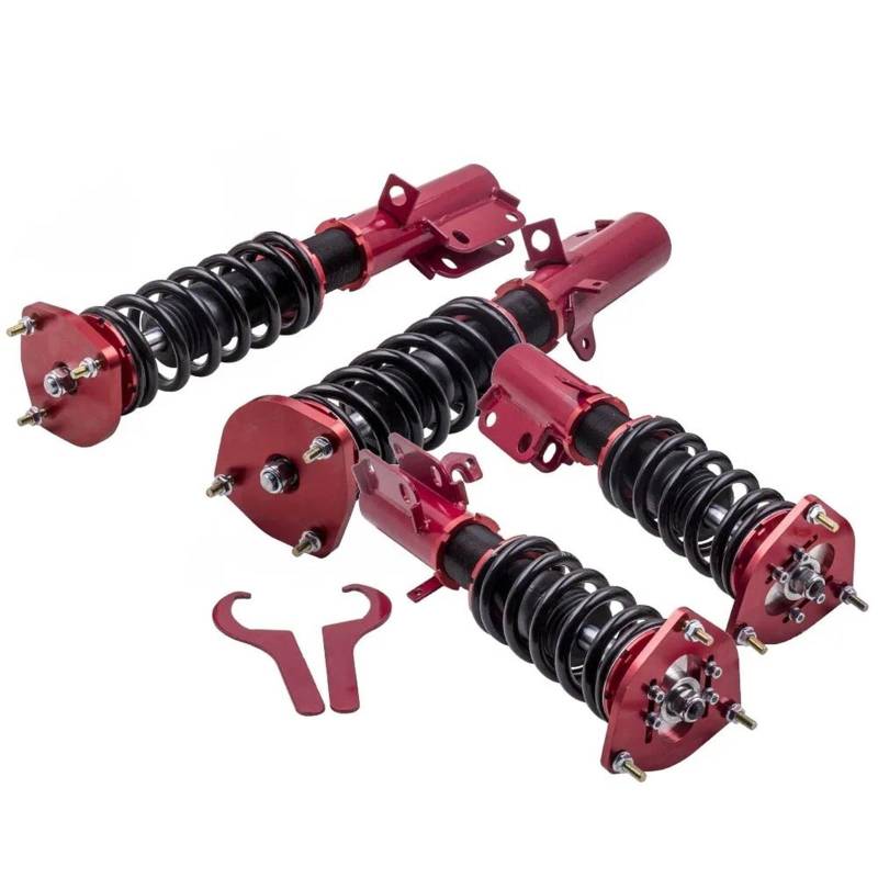 Stoßdämpfer Autos Für Toyota Für Corolla E90 E100 E110 AE92 AE101 AE111 1988-1999 Volle Stoßdämpfer Frühling Dämpfer Montieren Sturz Platte Gewindefahrwerke Supension Stoßdämpferaufhängung von Eejghfwq