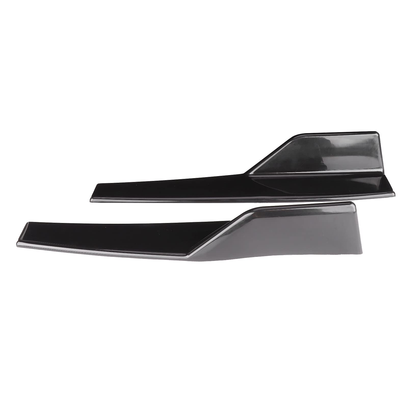 Universal Glossy Black Side Winglet Wing Spoiler, 17,7 Zoll Glänzend Schwarz, ABS -Material, Aerodynamischer Seitenrock, für das Karosserie Kit Universal Glossy Black Side Winglet Wing Spoiler, 17,7 Zoll Glänzend Schwarz, ABS -Material, Aerodynamischer Seitenrock, für das Karosserie Kit von Eeneme