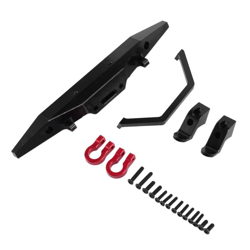 Eeuye Metall Front StoßStange für MN D90 D91 D96 D99S MN90 MN99 MN99S 1/12 RC Auto Upgrade Teile ZubehöR, Schwarz von Eeuye