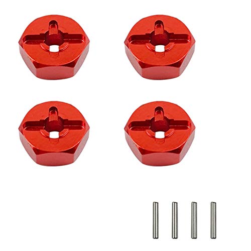 Eeuye für A959 A959-B A969 K929 1/18 RC Auto Upgrade ZubehöR 7Mm Bis 12Mm Metall Kombinierer Rad Nabe Sechskant Adapter, Rot Eeuye für A959 A959-B A969 K929 1/18 RC Auto Upgrade ZubehöR 7Mm Bis 12Mm Metall Kombinierer Rad Nabe Sechskant Adapter, Rot von Eeuye