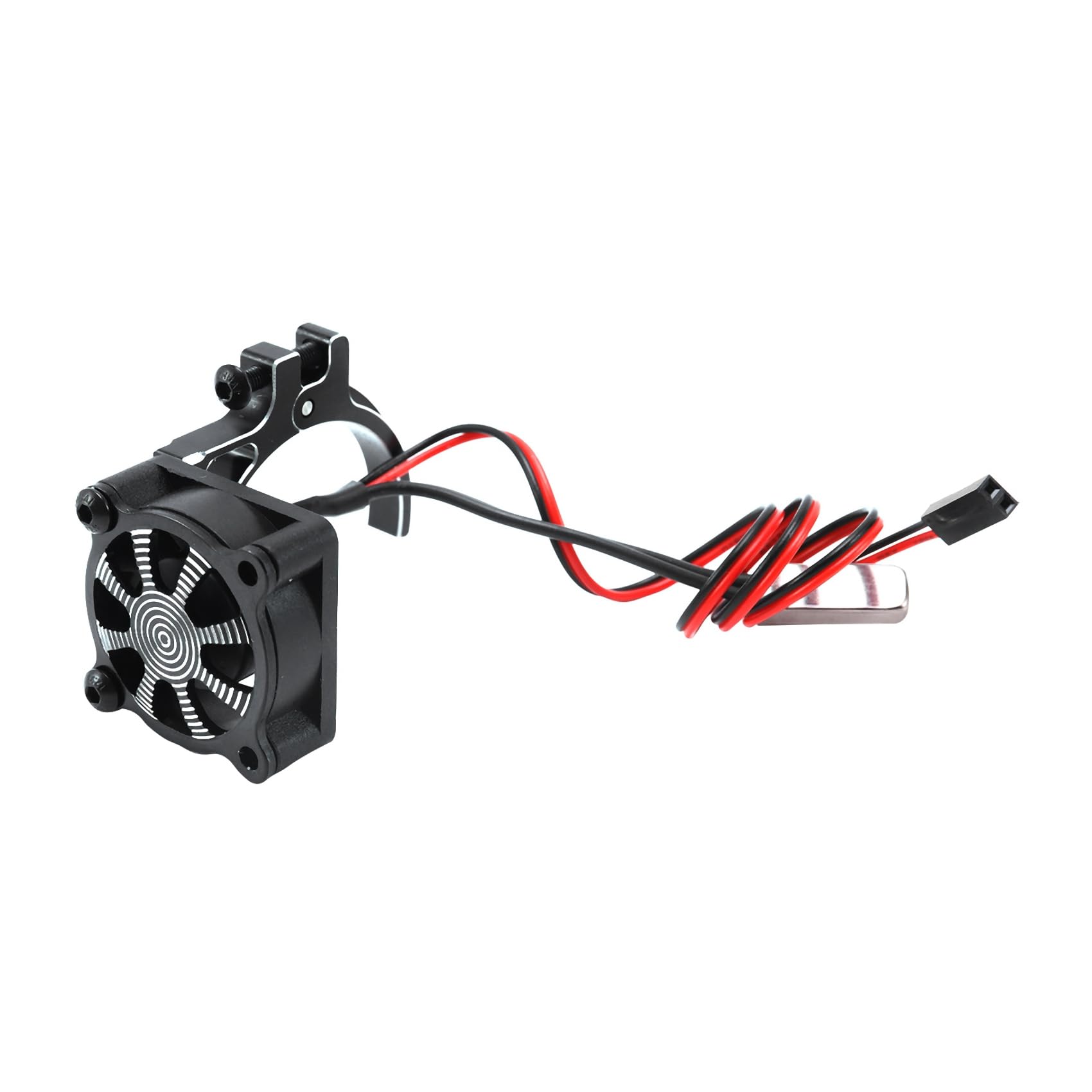 Eeuye für Rc Auto 3650 3660 550 540 Motor Kühl Körper Lüfter mit Wärme Sensor Cnc Aluminium Legierung Kühl Körper, Schwarz Eeuye für Rc Auto 3650 3660 550 540 Motor Kühl Körper Lüfter mit Wärme Sensor Cnc Aluminium Legierung Kühl Körper, Schwarz von Eeuye