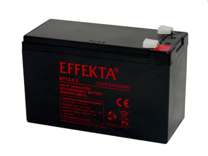 Akku Batterie Effekta BT12-9.5 12V 9,5Ah AGM Blei wie 7Ah 7,2Ah 9Ah von Alternativ-Hersteller