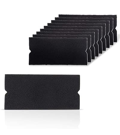 Ehdis Ersatzfilz Filzkante für Rakel 10x4.8cm Andrückrakel Zubehör Stoff Filzkante Scratch Freie Filz für Car Wrapping Scraper 3M Andrückrakel 10PCS / Packung (Nicht Andrückrakel inbegriffen) von Ehdis