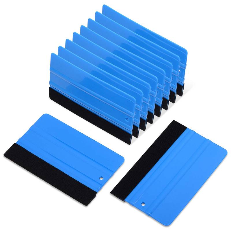 EHDIS 10 Stück Rakel Set Karte Filzrakel für professionelles Folierung von Fenstern Vinyl Wickeln Werkzeug Farbton Film Weich Rakel Auto Scheibentönungsset 5 Zoll von EHDIS