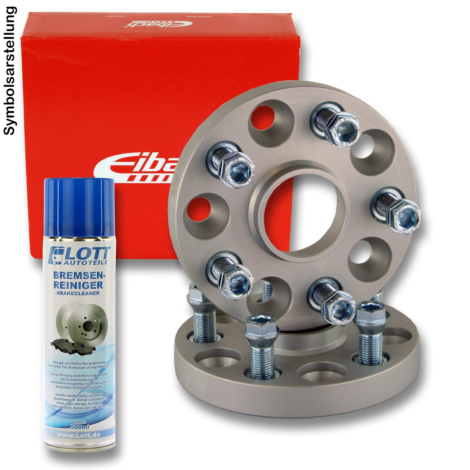 EIBACH Spurplatten Spurverbreiterung Distanzscheibe Ø65mm Lochkreis 5x108 / 42mm pro Achse + Bremsenreiniger EIBACH Spurplatten Spurverbreiterung Distanzscheibe Ø65mm Lochkreis 5x108 / 42mm pro Achse + Bremsenreiniger von Eibach